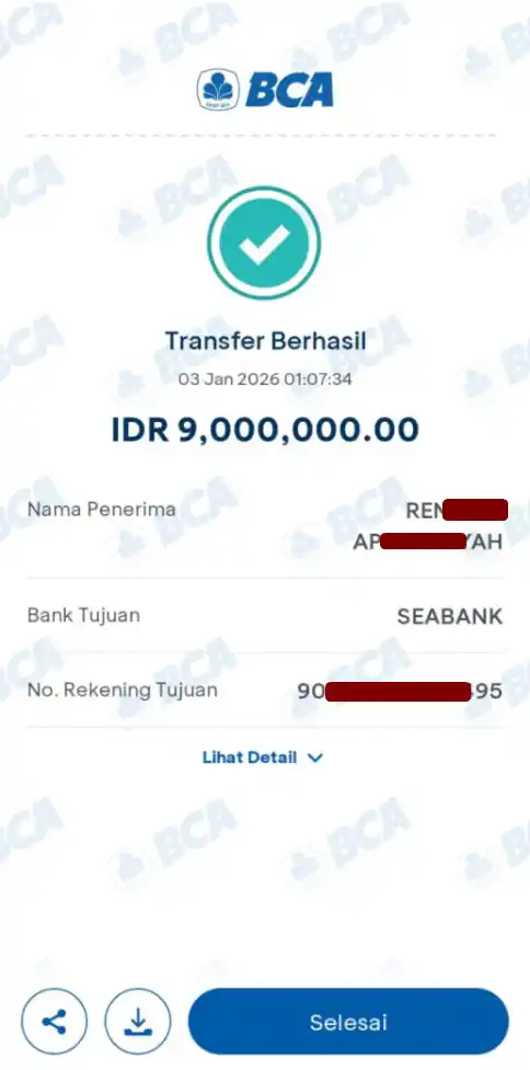 Bukti Transfer
