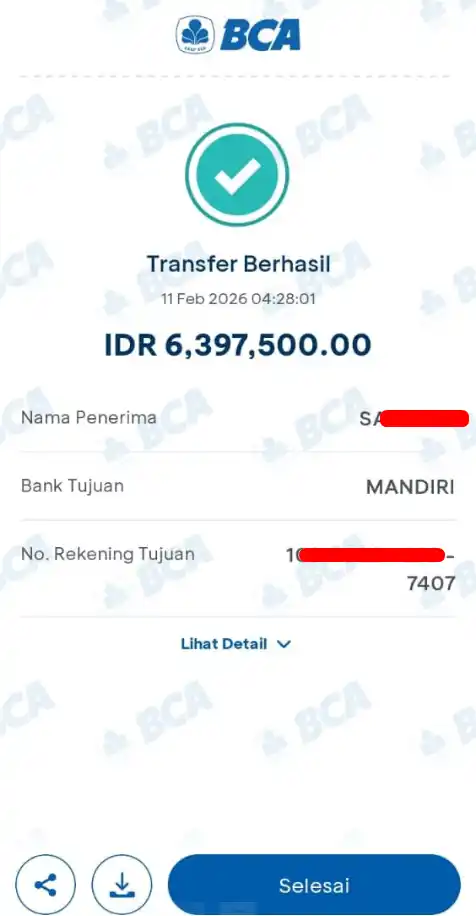 Bukti Transfer