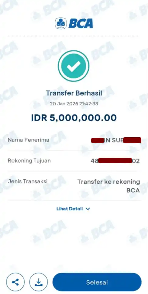 Bukti Transfer