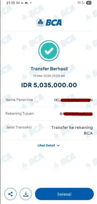 Bukti Transfer