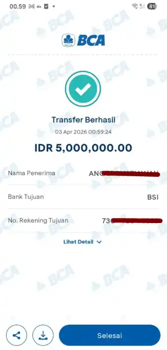 Bukti Transfer