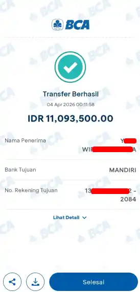 Bukti Transfer