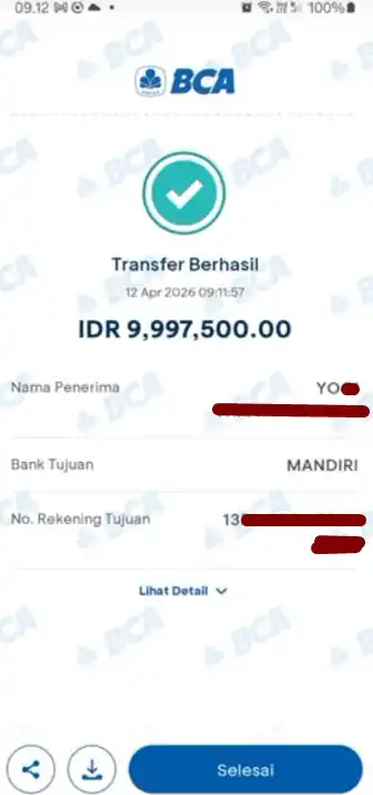 Bukti Transfer